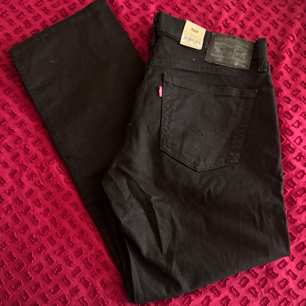 Levi's Black Relaxed Straight Men's Jeans